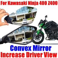 สำหรับ KAWASAKI NINJA 400 NINJA400 Z400 Z 400อุปกรณ์เสริมกระจกนูนเพิ่มกระจกมองหลังเลนส์มองด้านข้างด้านหลังกระจก