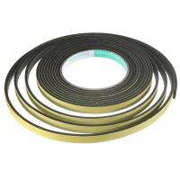 5M 10M 2mm/3mm Single Sided Adhesive Waterproof Weather Stripping Foam Sponge Rubber Strip Tape For Window Door Seal Strip Decorative Door Stops