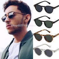 Round Lense Clear Frame sunglasses Gregory Peck Brand Designer men women Sunglass retro gafas oculos 2023 New Fashion