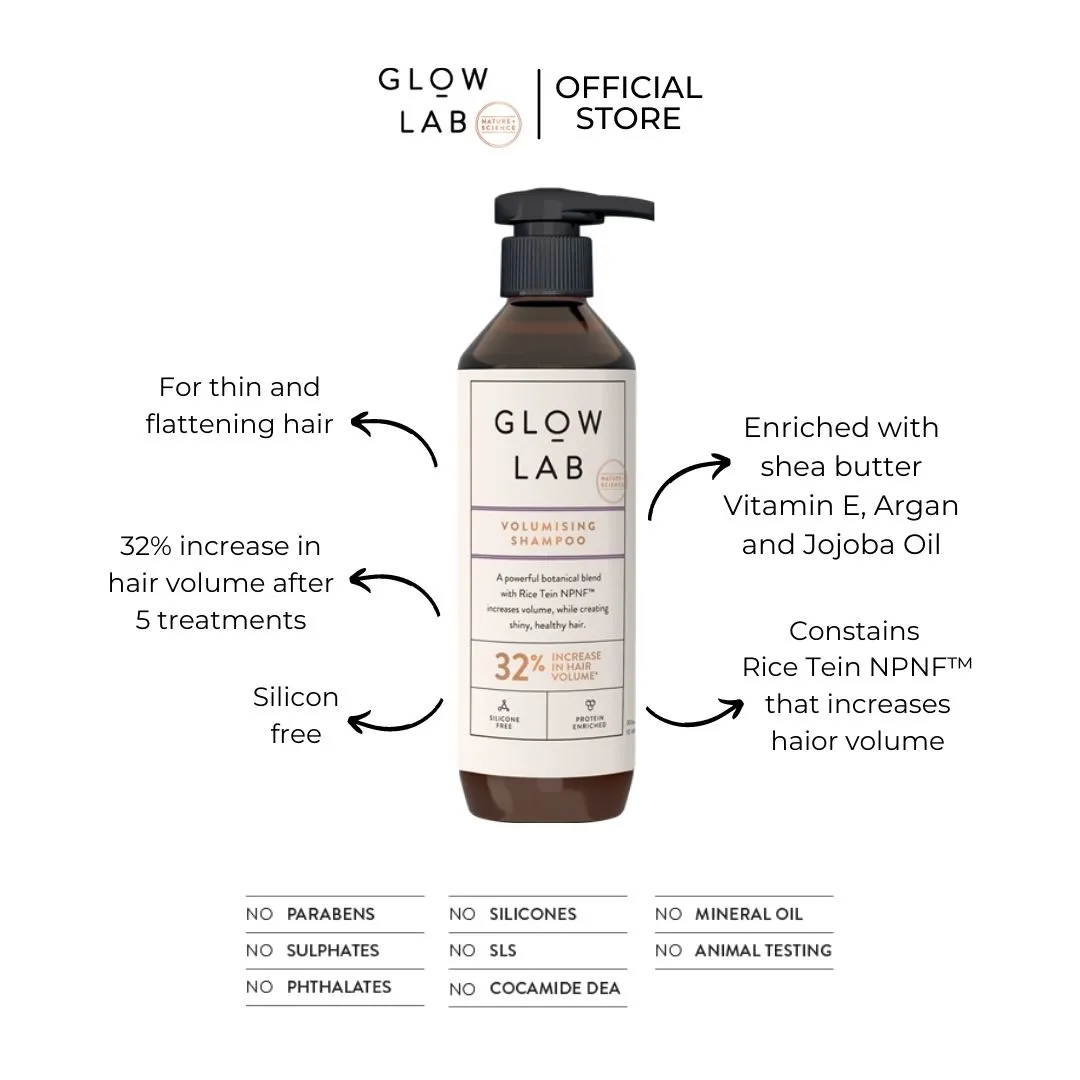 GLOW LAB Volumising Shampoo 300ml | Lazada