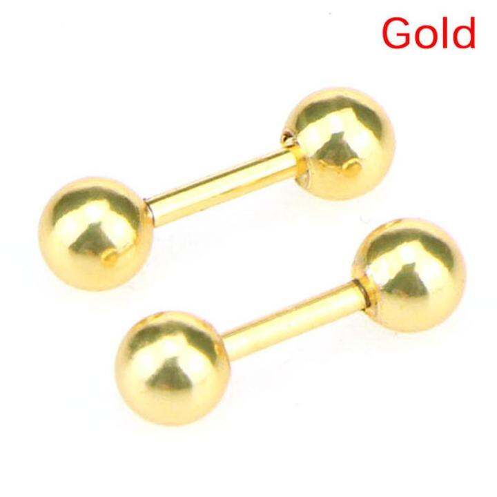 Stainless Steel Barbell Ear Cartilage Tragus Helix Stud Bar Earrings