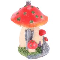 Mushroom House Mini Landscape House Decoration Resin Crafts Ornament Miniature Fairy Garden Accessories