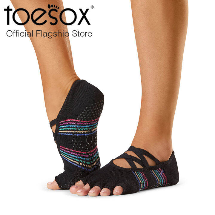 new-collection-spring-2022-toesox-grip-half-toe-elle-โทซอคส์-ถุงเท้ากันลื่นเปิดนิ้วเท้า-รุ่น-elle