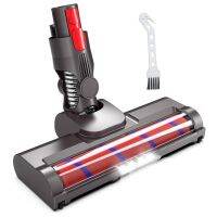 อุปกรณ์เสริมระบบสูญญากาศสำหรับ V11 V10 Dyson V15 V8หัวแปรงลูกกลิ้งอ่อนพื้นไม้เนื้อแข็งพร้อมไฟ LED