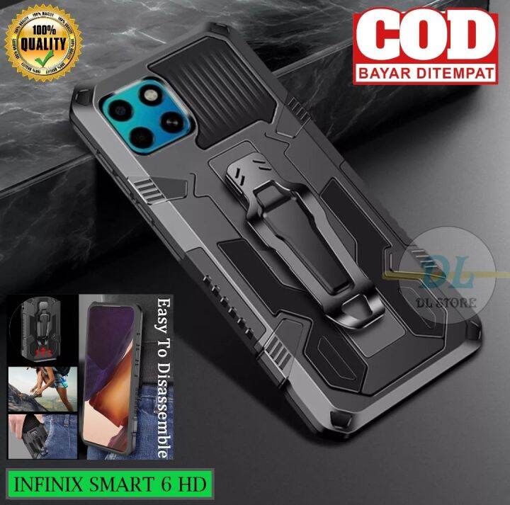 Casing Untuk Infinix Smart 6 Hd Case Standing Back Klip Hard Case Robot New Cover Produk Yang Di 8659