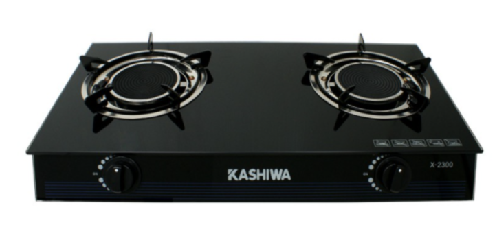 kashiwa-เตาแก๊สหน้ากระจกหัวคู่-หัวอินฟาเรดคู่-รุ่น-x-2300