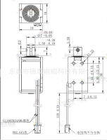 แม่เหล็กไฟฟ้ากรอบขนาดเล็ก 0730  เครื่องดับเพลิง 12v24v จุดแม่เหล็กไฟฟ้าแบบเฟรมดึง DC