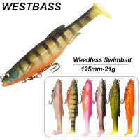 hot！【DT】 WESTBASS 1PC Soft Swimbait 125mm-21g Fishing Silicone Bait Rubber Wobbler Weedless leurre Weicher Köder cebo suave