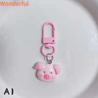 ?【Lowest price】Wonderful พวงกุญแจขนาดเล็กรูปสัตว์น่ารักพวงกุญแจสุนัขแมวกระต่ายแมวน่ารักสำหรับผู้หญิงกระเป๋าเด็กกระเป๋าใส่หูฟังในรถห้อยตกแต่งมีเสน่ห์