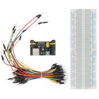 【YD】 3.3V/5V MB102 Breadboard Module MB-102 830 points Solderless Prototype Bread Board  65 Wires