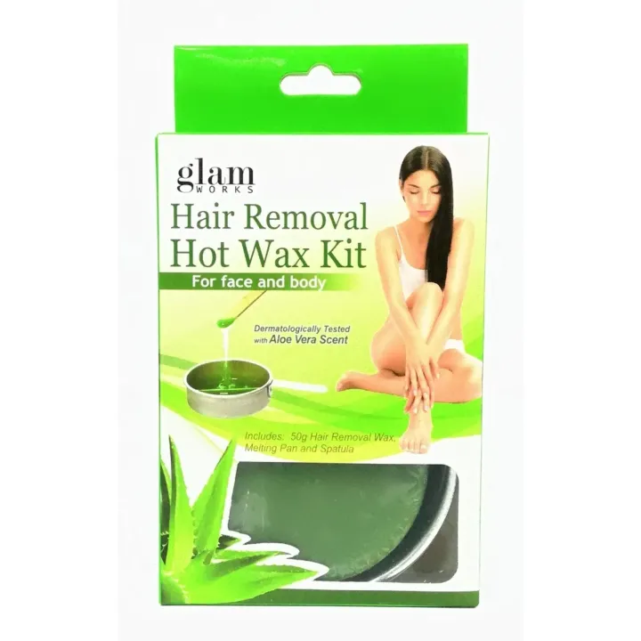 Glamworks Hair Removal Hot Wax Kit with Alove Vera Scent 50g Lazada PH