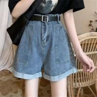 COD jfdss Korean Style Summer Demin Shorts Vintage High Waisted Casual Short Jeans Women Denim Shorts With Pocket