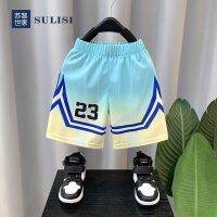 【Ready】? Zurich boys basketball uniform quick-drying suit 2023 new summer childrens Ultraman baby clothes sports