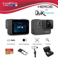 GoPro Hero 6 Black มาพร้อม เมมโมรี่ 32 GB, zhiyun smooth 4, Adapter และ กระเป๋ากันกระแทก