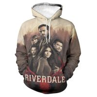 Sudadera con capucha y estampado RIverdale para hombre y mujer, ropa de calle de gran tamaño, de manga larga, estilo Preppy, otoño