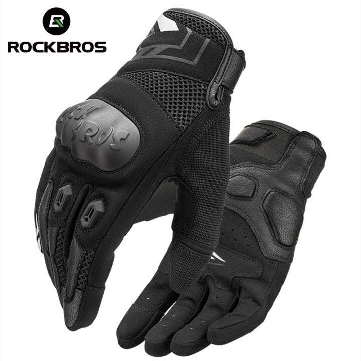 ROCKBROS Bike Gloves Breathable Shockproof Motorcyclist Glove Cycling