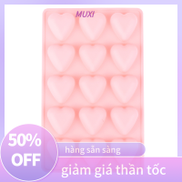 ?【HOT SALE】MUXI แม่พิมพ์ซิลิโคนรูปครึ่งวงกลมทรงสี่เหลี่ยม1ชิ้น15ชิ้นแม่พิมพ์ช็อคโกแลตเค้กมูสอุปกรณ์ตกแต่งขนมอบ