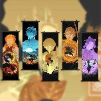 【CW】△▧  Wall Artwork Demon Slayer Canvas Pictures Agatsuma Zenitsu Painting Print Kochou Shinobu Poster Anime Hanging Scrolls