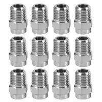 12 Pcs Pressure Washer Surface Cleaner Nozzle Thread Type Spray Nozzle to Water Broom and Undercarriage Cleaner