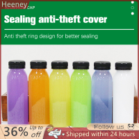 ? Heeney 250ml เครื่องดื่มเปล่าดื่มขวด PET CLEAR Storage Container ขวดน้ำผลไม้พร้อมฝาปิดสำหรับขวดพลาสติกนมน้ำผลไม้