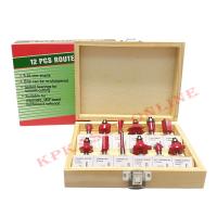 ดอกสว่าน ดอกทริมเมอร์ ดอกเราเตอร์ 2 หุน 12 ชิ้น ROUTER BIT SET เครื่องมือช่างไม้