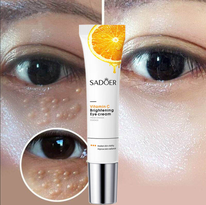 Vitamin C Eye Cream krim penghilang milia di mata menghilangkan kantong