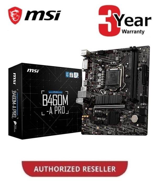 MSI B460M-A PRO Intel Socket LGA1200 Motherboard | Lazada