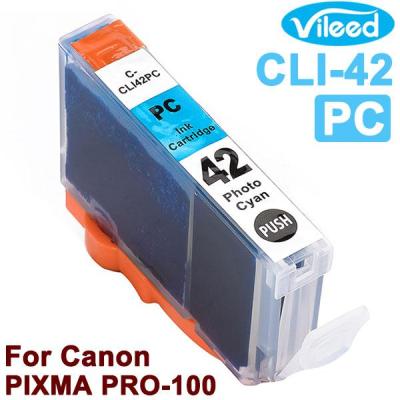 1pc CLI-42 Photo Cyan for Canon 42 PC CLI42 Print Ink Cartridge Color Inkjet Compatible with for Canon PIXMA PRO-100 PRO100 color Printer