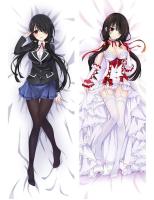 【hot】☊✘ 60x180cm Anime DATE A LIVE Tokisaki Kurumi Dakimakura Otaku Male Cushion Cover Peachskin Fullbody Throw