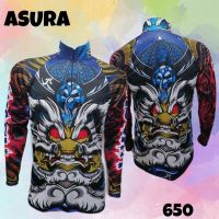 เสื้อตกปลา JK THAILAND ลาย ASURA สีน้ำเงิน  ป้องกันรังสี UV 80-90% สีไม่ตก แห้งเร็ว