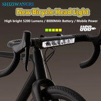 ไฟจักรยานด้านหน้า2800Lumen ไฟจักรยาน4000mAh ไฟฉายกันน้ำ USB ชาร์จ MTB ROAD cyclitng Lamp