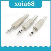 xoia68 Shop 2Pole 3Pole 4Pole Metal 3.5mm Male jack Plug Mono Stereo Audio Solder Cable Connector 3.5 earphone Headphone Repair Adapter