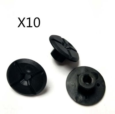 FOR BMW MERCEDES WHEEL ARCH LINER / PLASTIC CROSS NUT x10 BLACK NEW A201990005 - 51711958025