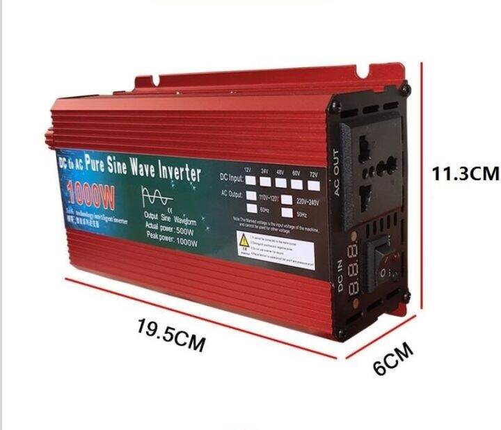 Pure Sine Wave Inverter DC 12v/24v To AC 110V/220V 1000W 1600W 2000W ...