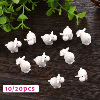 [Like Activities]10/20ชิ้น /Lotsheep สัตว์บ้าน MicroGarden Figurines Miniaturedecor อุปกรณ์ DIY 10ชิ้น/ล็อต