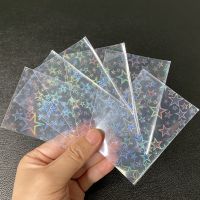 【HOT】﹉ 100pcs Big Foil Card Sleeves Transparent YGO Board Game Photo Protector PKM Trading Cards Shield Cover