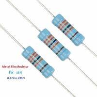 ❁∋❄ 10pcs 3W 1 Metal film resistor (0.1 to 2M 0.1Ohm/0.22Ohm/3Ohm/10Ohm/470Ohm/1K/1M/2M)