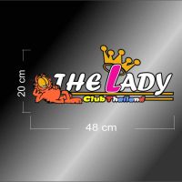 สติ๊กเกอร์ ข้างประตู The Lady