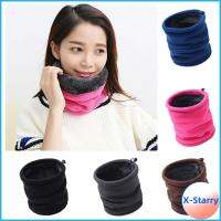 X-STARRY แฟชั่นของผู้หญิงฤดูหนาว Snood หนาผ้าพันคออบอุ่นผ้าพันคอผ้าฟลีซหมวก3 IN 1