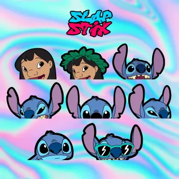 New Lilo And Stitch Themed Set of 55 Assorted Stickers Decal Set