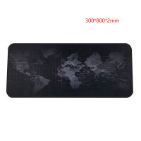 ร้อนแผนที่โลก M Ousepad ล็อคขอบขนาดใหญ่แผ่นรองเมาส์ยางกันน้ำโต๊ะเกมเสื่อ300x800x2mm