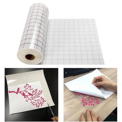 Vinyl Transfer Tape Roll 12 x 60  Craft Application Paper Adhesive Vinyl For Decals Signs Windows Stickers Adhesives Tape