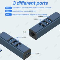 EONLINE USB C HUB 100Mbps 3พอร์ต USB 3.0 2.0 Type C HUB USB เพื่อ Rj45อีเธอร์เน็ตอะแดปเตอร์ RTL8152B สำหรับ แล็ปท็อปคอมพิวเตอร์