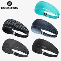 【CW】 ROCKBROS Men Headband Cycling Sweatband Gym Headscarf Sweat Hair Band Bandage