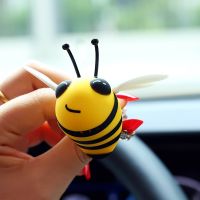 【DT】  hotNew Car Air Freshener Smell Vent Perfume Diffuser Honeybee Rotating Propeller Fragrance Air Fresheners Clip Parfum