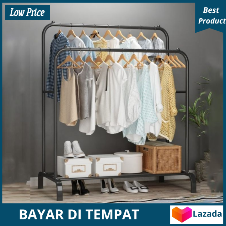 Promo Rak Gantungan Baju Display Butik Bazar Big Stand Hanger Gawang