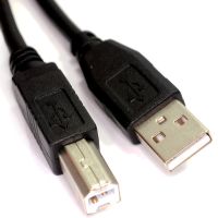 0.5M Usb 2.0สายเคเบิลความเร็วสูงเครื่องพิมพ์นำ A ไปยัง B สีดำป้องกันการพิมพ์28awg สายต่อขยายสำหรับอุปกรณ์การพิมพ์ Usb