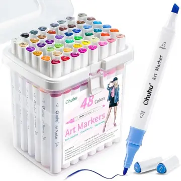 Ohuhu Y30-80401-92 Honolulu Series Dual-Tip Brush-and-Chisel Alcohol-Based  Art Markers (120 Colors) 