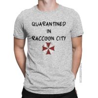 Men T Shirt Quarantined In Raccoon City Leisure Cotton Tees Classic Umbrella Corps T Shirt Crew Neck Clothes Printed XS-6XL