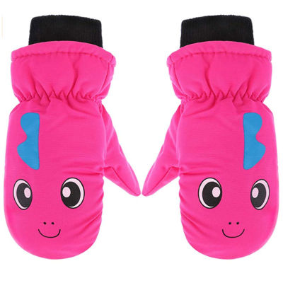 Children Thickened Cartoon Warm Ski Gloves Winter Cute Waterproof and Windproof Outdoor Gloves